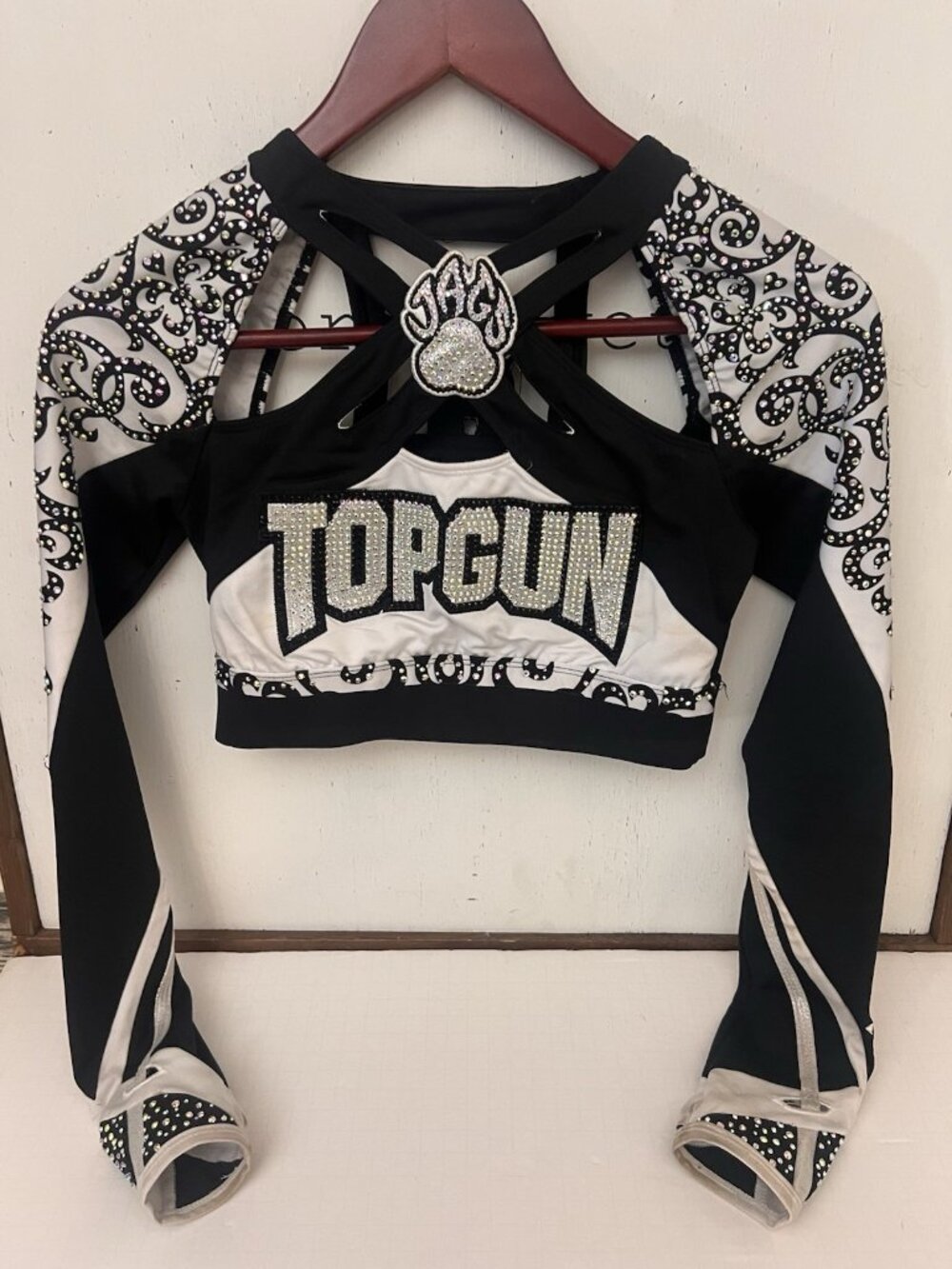 Rebel Athletic Top Gun Cheer Uniform Adult Small All Star Competition Top. Jj